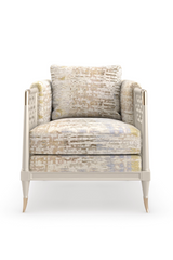 Fretwork Velvet Lounge Chair | Caracole Lattice Entertain You | Oroa.com