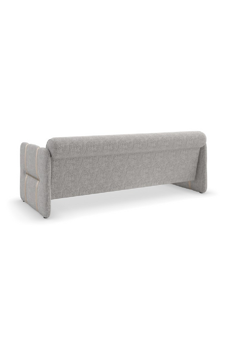 Taupe Leather Strapped Sofa | Caracole Cigar Club | Oroa.com