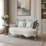 Silver-Framed Loveseat | Caracole Le Canape