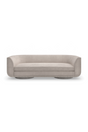 Taupe Velvet Curved Sofa | Caracole Clipper | Oroa.com