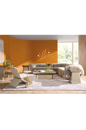 Modern Sculptural Lounge Chair | Caracole Parallax | Oroa.com