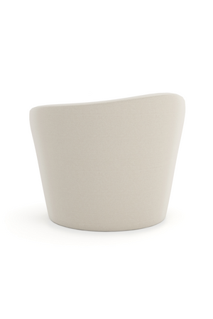 Wavy Back Wool Swivel Chair | Caracole Quasi | Oroa.com