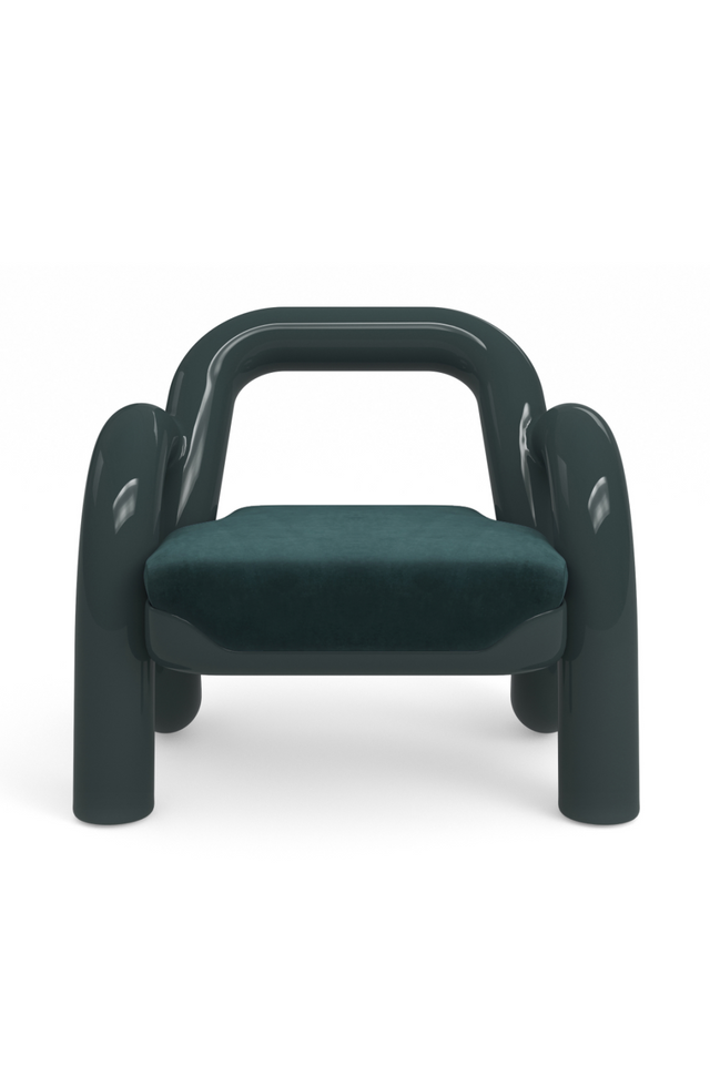 Glossy Twisted Accent Chair | Caracole Gelee | Oroa.com