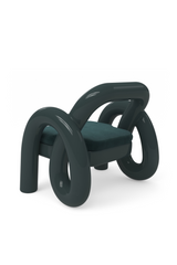 Glossy Twisted Accent Chair | Caracole Gelee | Oroa.com