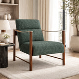 Eucalyptus Linen Accent Chair | Caracole Slant | Oroa.com