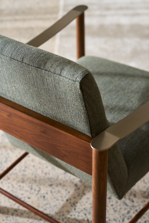 Eucalyptus Linen Accent Chair | Caracole Slant | Oroa.com
