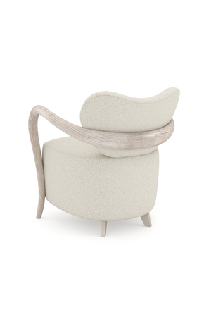 Concave Back Boucle Accent Chair | Caracole Ashanti | Oroa.com