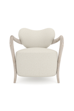 Concave Back Boucle Accent Chair | Caracole Ashanti | Oroa.com