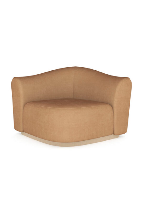 Brown Velvet Wedge Sofa | Caracole Kalahari | Oroa.com