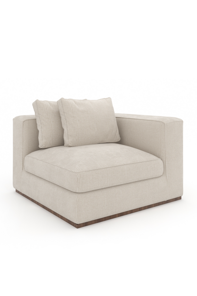 Cream Corner Wedge Sofa | Caracole Bello | Oroa.com