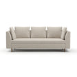 White Chenille Sofa – Altura – front view