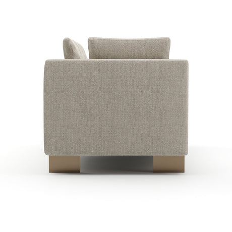 White Chenille Sofa  | Caracole Altura