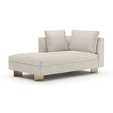 White Chenille Chaise Lounge | Caracole Altura