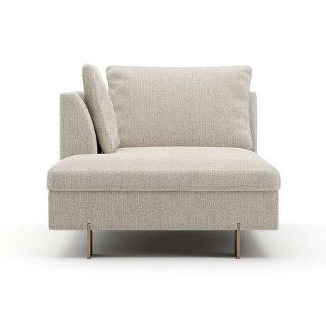 White Chenille Chaise Lounge | Caracole Altura