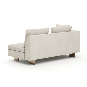   White Chenille Loveseat | Oroa.com