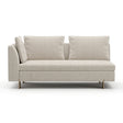 White Chenille Loveseat – Altura – alternate view 7