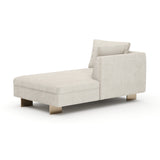 White Chenille Chaise Lounge | Caracole Altura