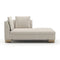 White Chenille Chaise Lounge – Altura – front view