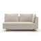 White Chenille Loveseat – Altura – front view