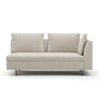 White Chenille Loveseat – Altura – front view