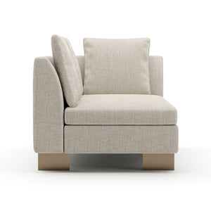   White Chenille Loveseat | Oroa.com