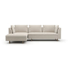White Chenille Sofa with Chaise – Altura – alternate view 7