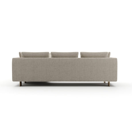 White Chenille Sectional Sofa L | Caracole Altura