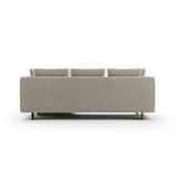 White Chenille Sectional Sofa S | Caracole Altura