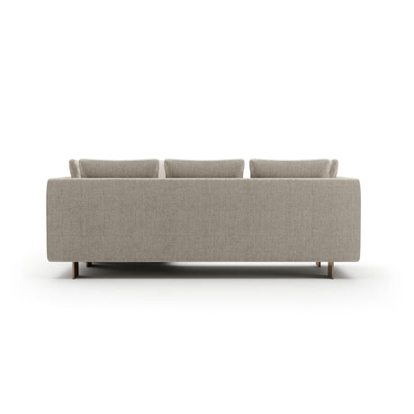 White Chenille Sectional Sofa S | Caracole Altura