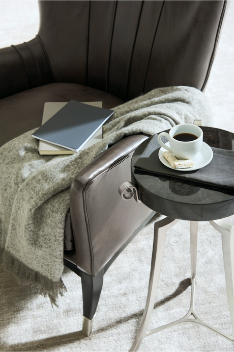 Brown Leather Wingback Chair | Caracole So Welt Done | Oroa.com