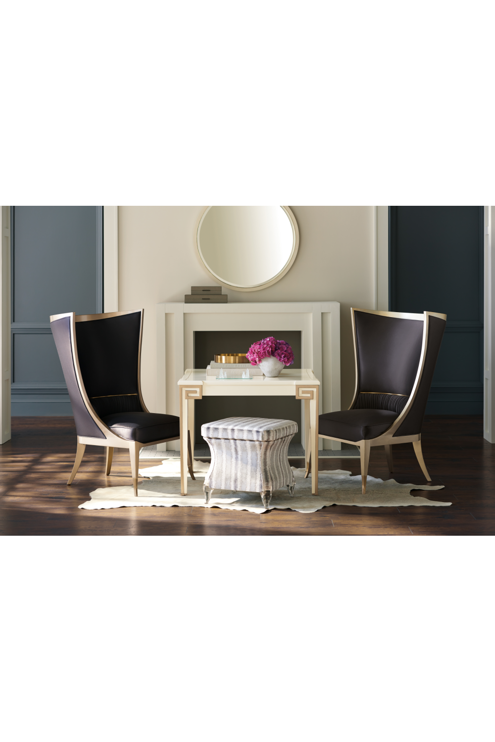 Curved Wingback Chair | Caracole Pop Your Collar | Oroa.com