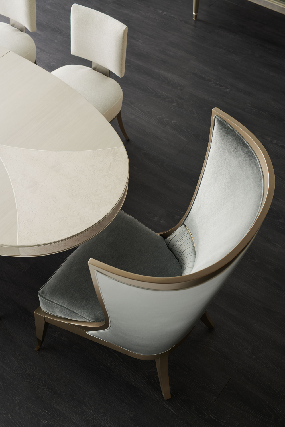 Curved Wingback Chair | Caracole Pop Your Collar | Oroa.com