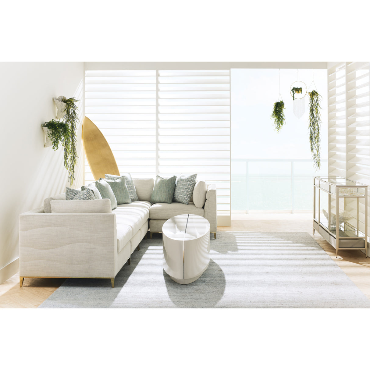   Wavy Quilted Armless Lounge Chair | Oroa.com