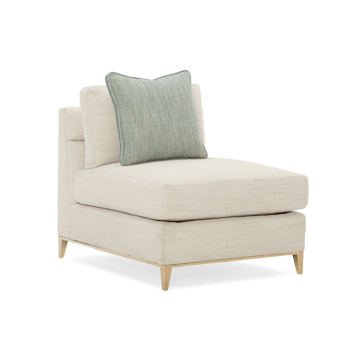   Wavy Quilted Armless Lounge Chair | Oroa.com