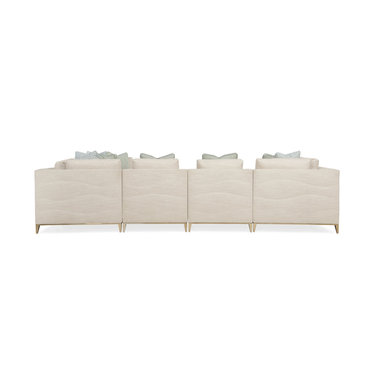   Wavy Quilted Armless Lounge Chair | Oroa.com