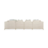 Wavy Quilted Armless Lounge Chair | Caracole Under Currents