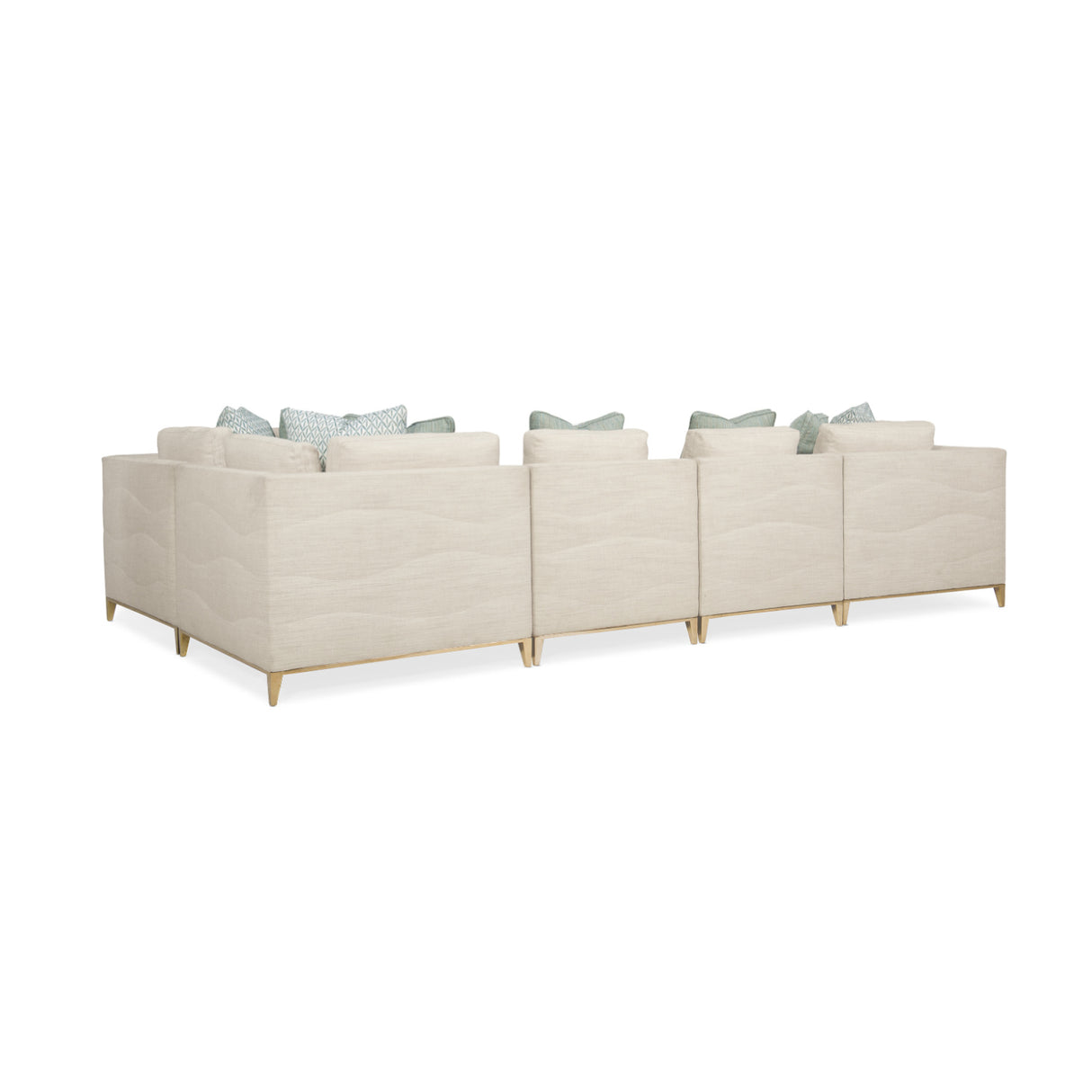   Wavy Quilted Armless Lounge Chair | Oroa.com