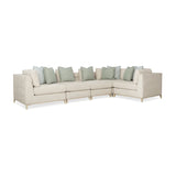 Wavy Quilted Armless Lounge Chair | Caracole Under Currents