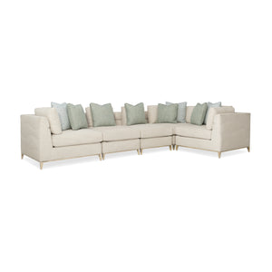   Wavy Quilted Armless Lounge Chair | Oroa.com