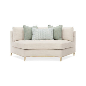 Wavy Quilted Sectional Sofa – Under Currents – front view