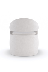 White Modern Accent Chair | Caracole Dinner Roll | Oroa.com