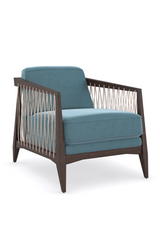 Blue Velvet Occasional Chair | Caracole Rope Me In | Oroa.com