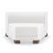 White Chenille Modular Chair | Caracole Lounge Around | Oroa.com