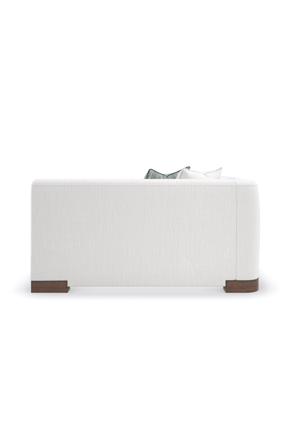 White Chenille Modular Chair | Caracole Lounge Around | Oroa.com