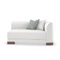 White Chenille Modular Chair | Caracole Lounge Around | Oroa.com
