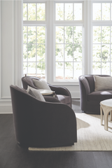 Black Organic-Shaped Sofa | Caracole Eclipse | Oroa.com