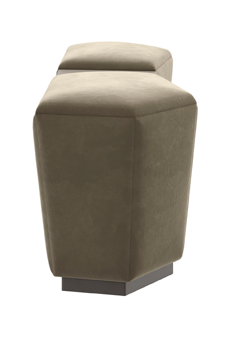 Faceted Modern Ottoman | Caracole Gemini | Oroa.com