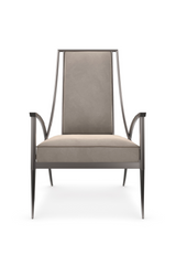 Smoked Stainless Steel Armchair | Caracole Mantis | Oroa.com