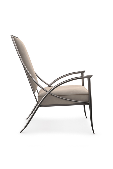 Smoked Stainless Steel Armchair | Caracole Mantis | Oroa.com