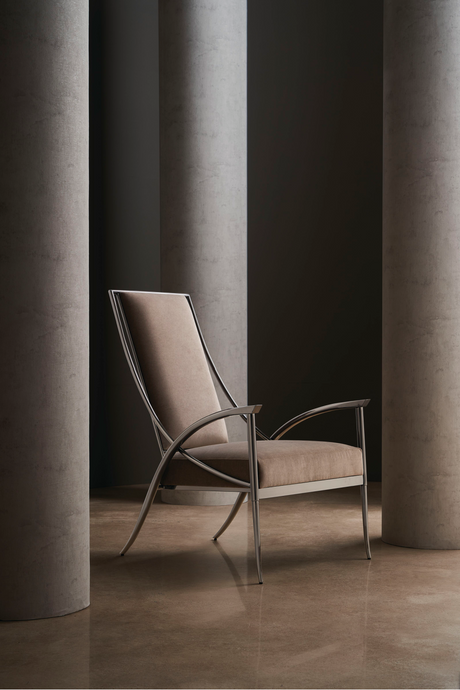 Smoked Stainless Steel Armchair | Caracole Mantis | Oroa.com